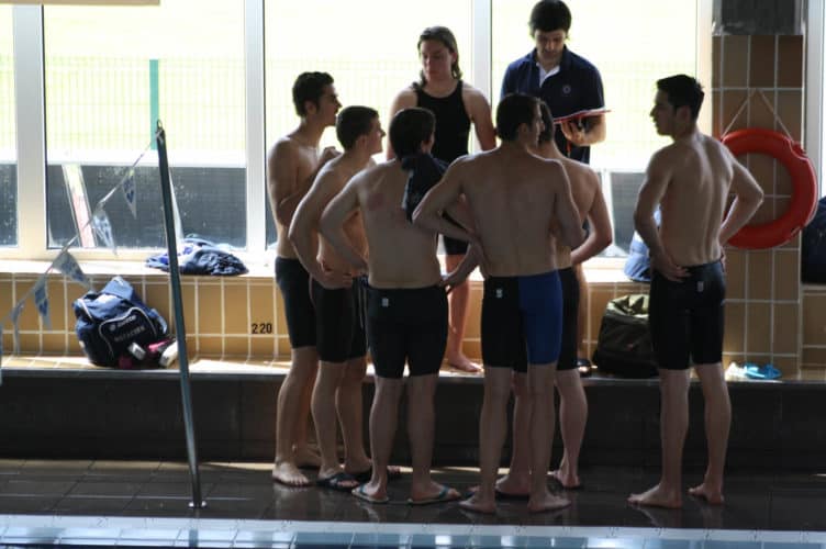 Xaime Rego, entrenador nacional de natación 1 Xaime Rego en una competición