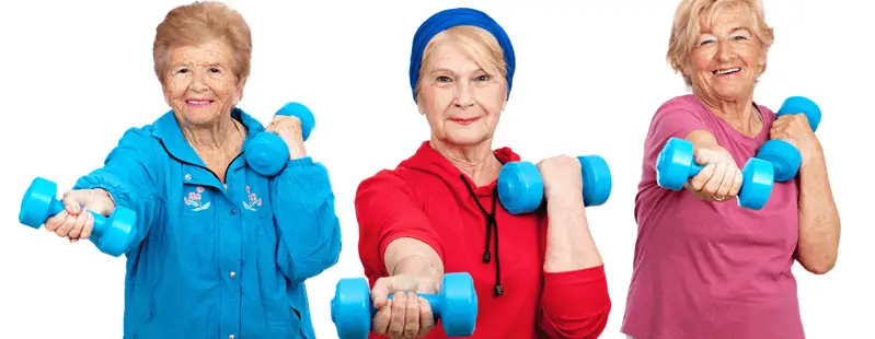 Personas mayores haciendo ejercicio