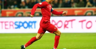 Cristiano Ronaldo en un sprint