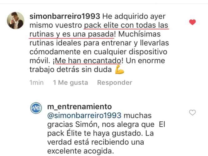 Todas las Rutinas de Entrenamiento 9 opinión instagram