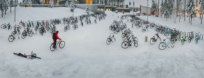 6 ventajas de moverse en bici En Finlandia es común moverte en bici.