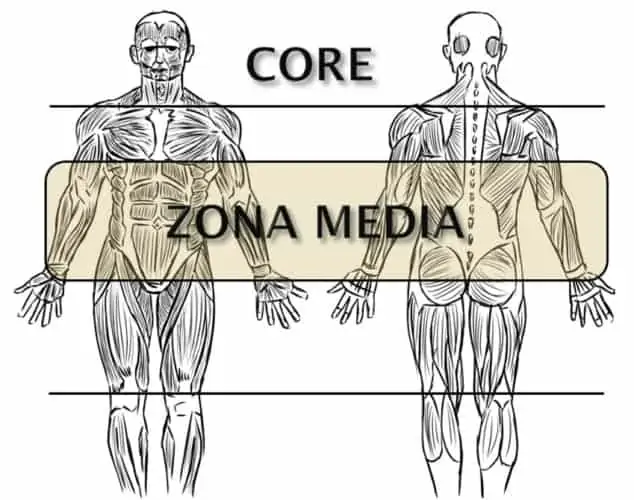 diferencia conceptual entre los términos core y zona media