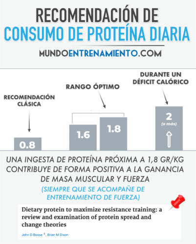 Consumo proteína por día