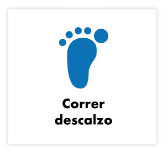 correr descalzo