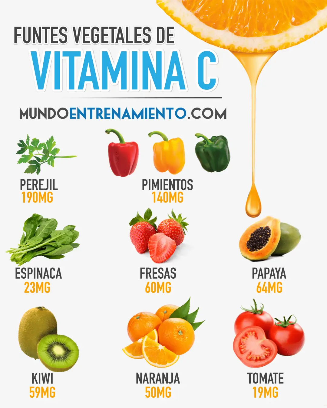 fuentes vegetales de vitamina C