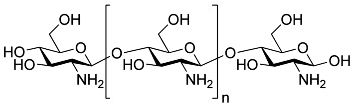 estructura química el chitosán
