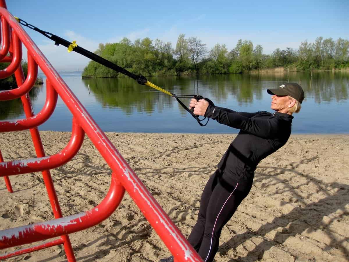 Entrenamiento al aire libre.