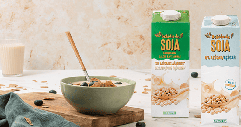 Leche de soja sin azúcar Mercadona