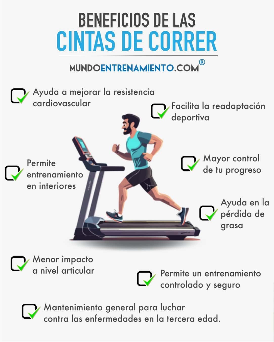 beneficios de las cintas de correr