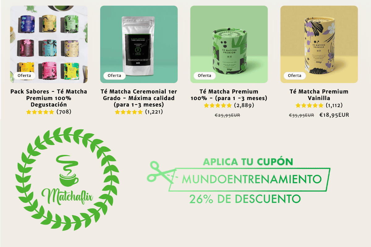 cupón descuento Matchaflix