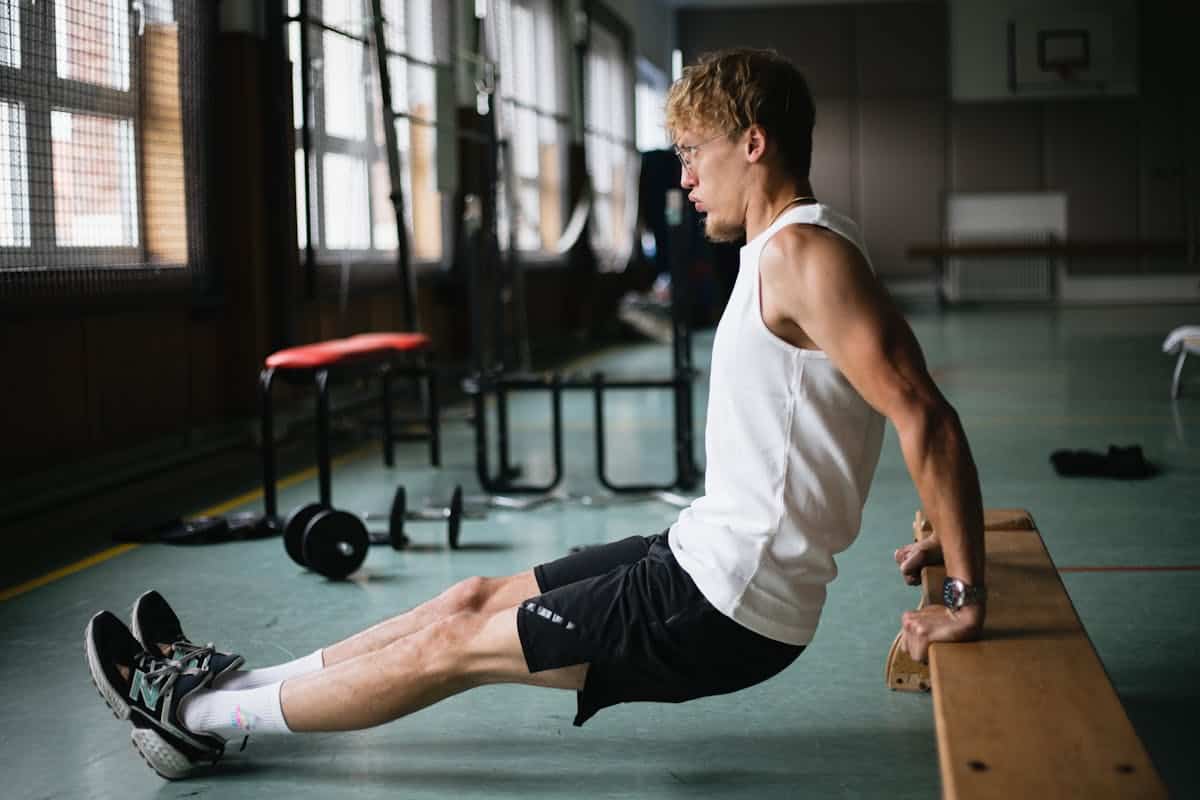 Fondos de triceps en banco