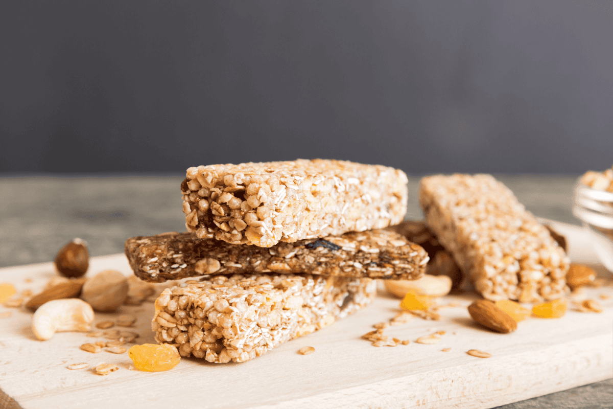 Barritas de proteínas con granola
