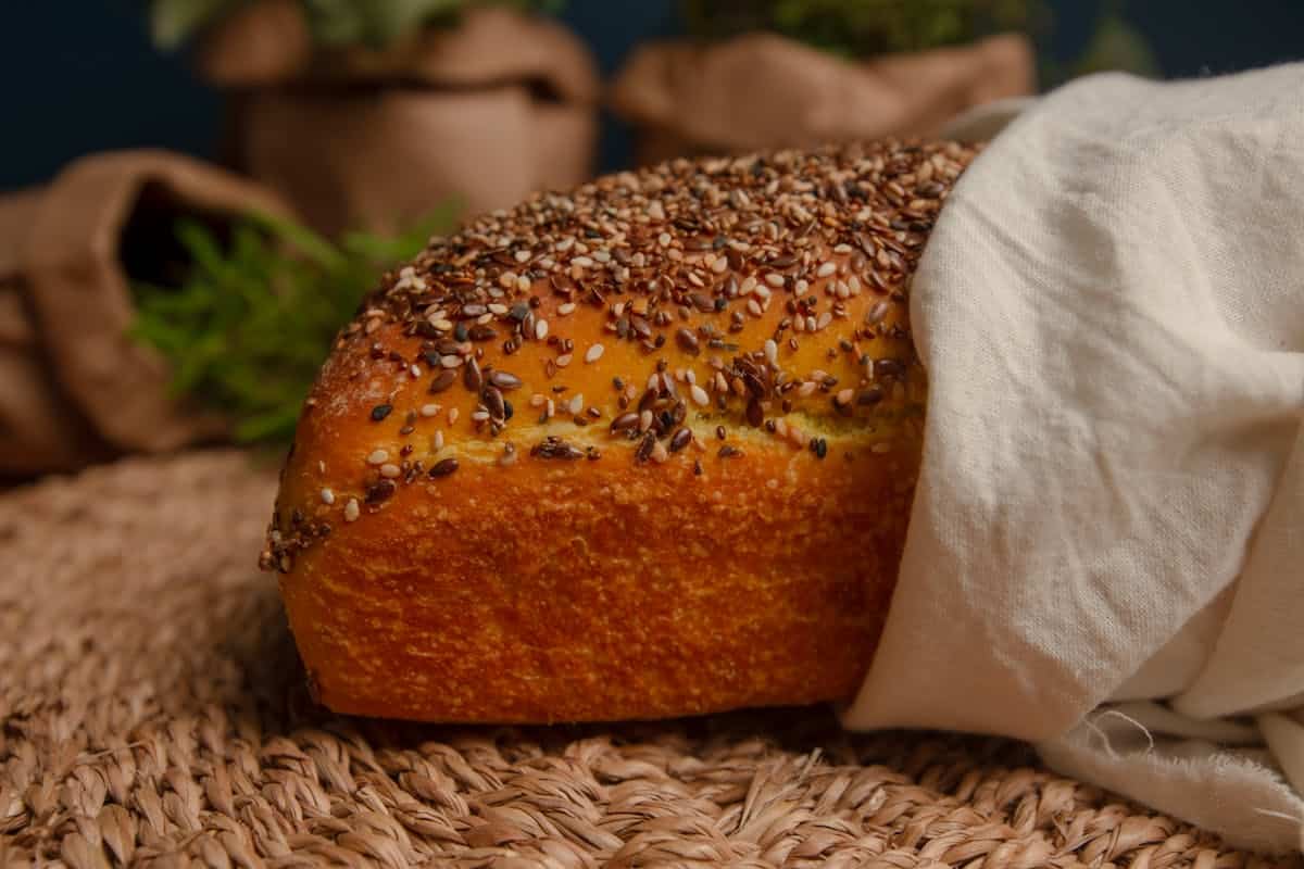 Pan con semillas de lino