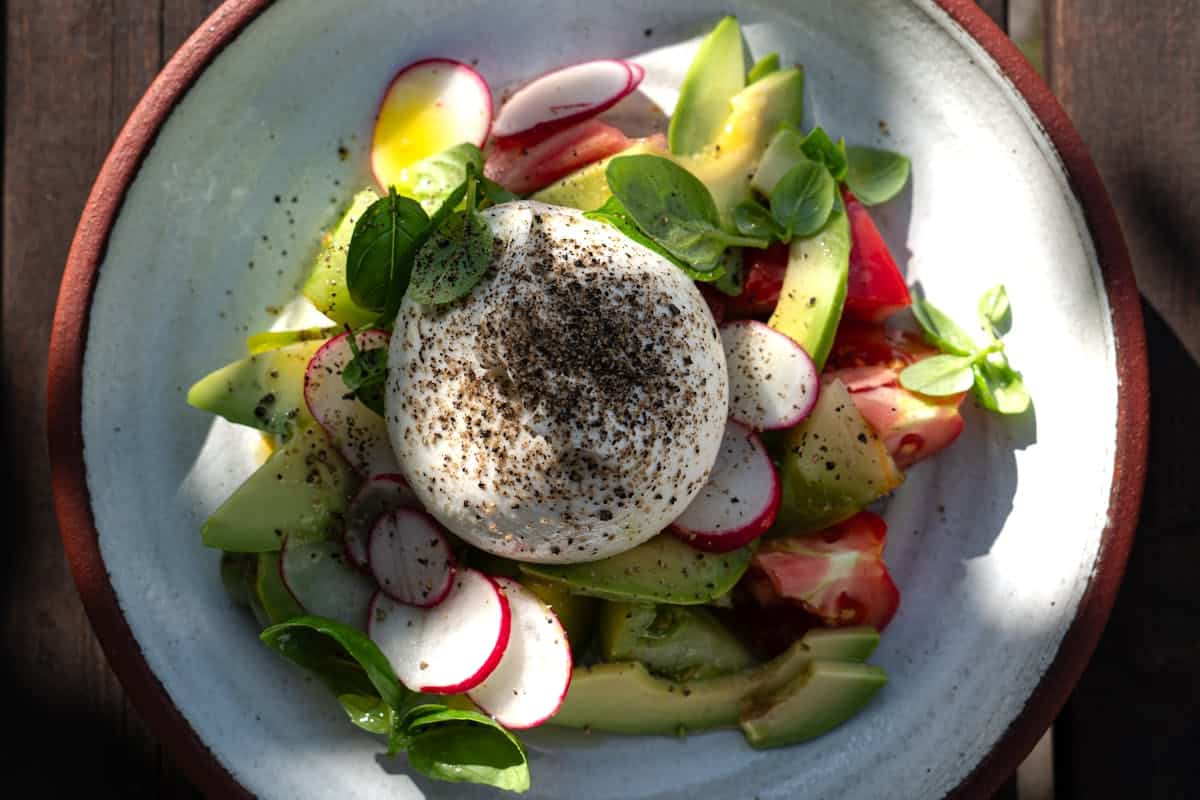 ensalada de burrata