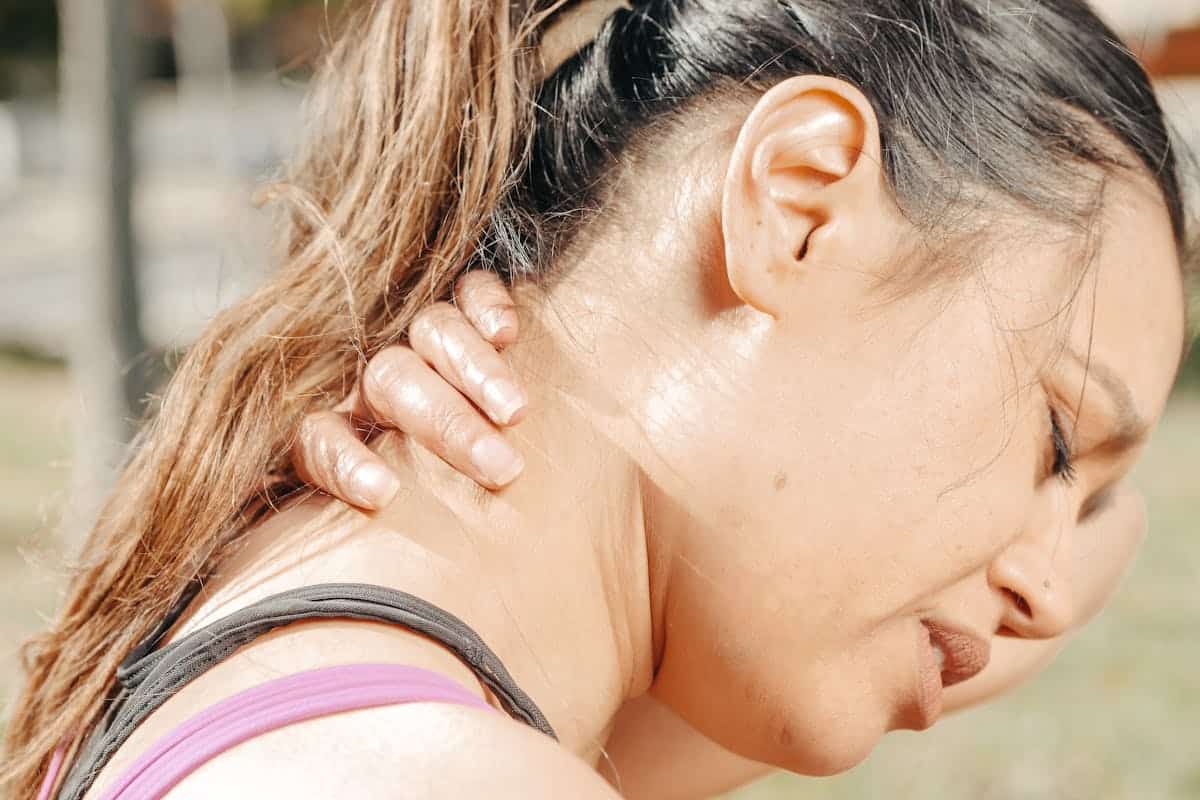 Lesión muscular cuello