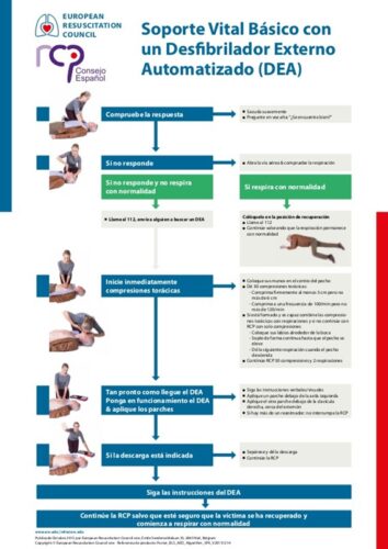 Figura 3. Protocolo de Soporte Vital Básico con DEA