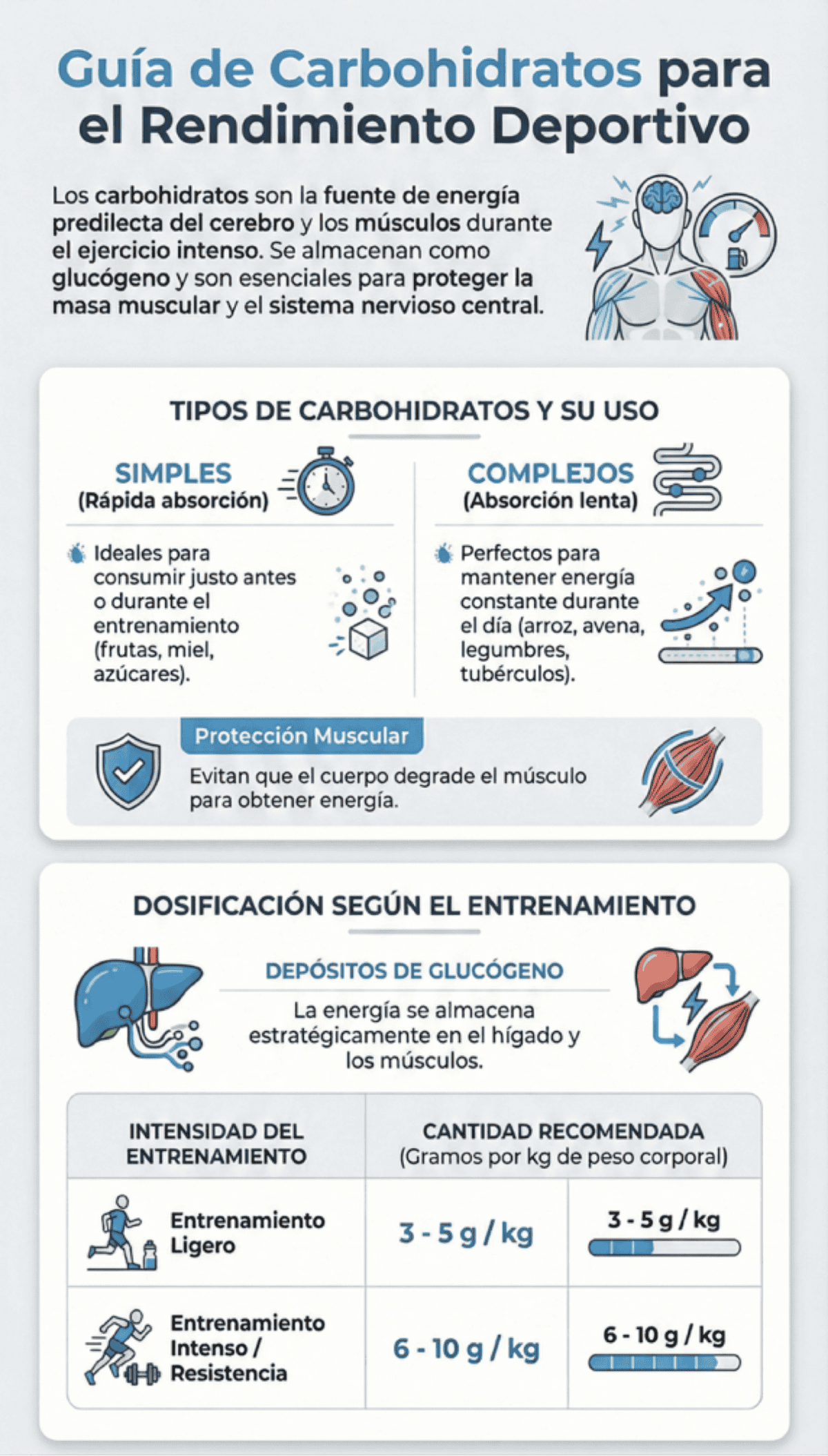 Macronutrición aplicada al entrenamiento deportivo Guía carbohidratos