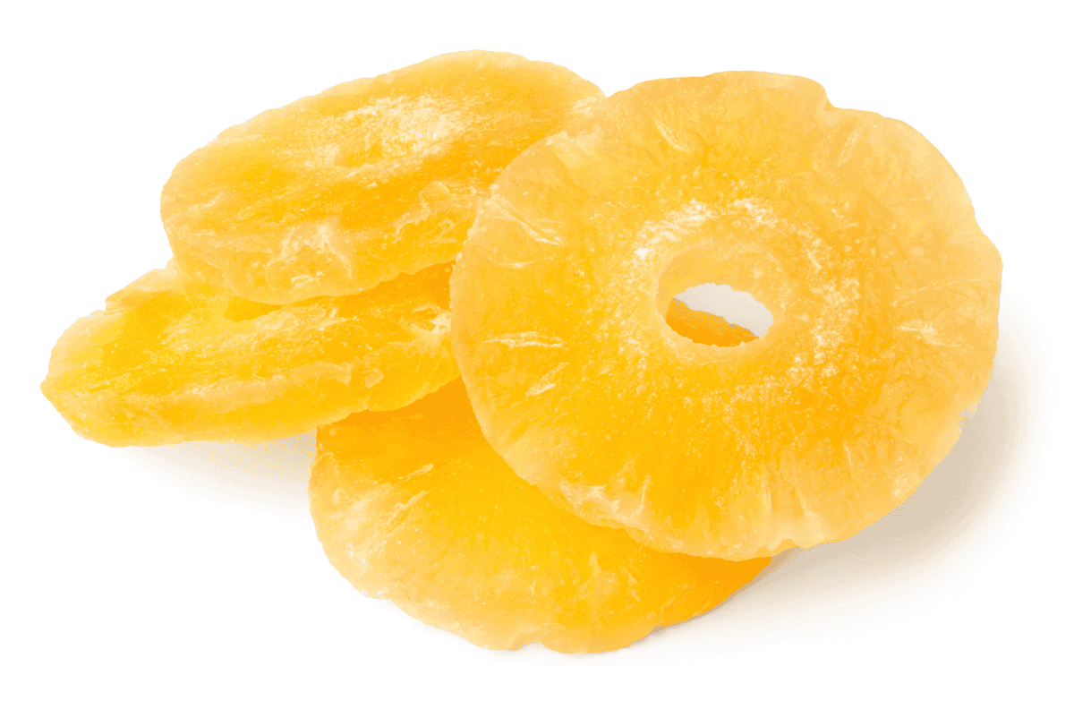 Frutas desecadas: tipos y beneficios para la salud Piña deshidratada