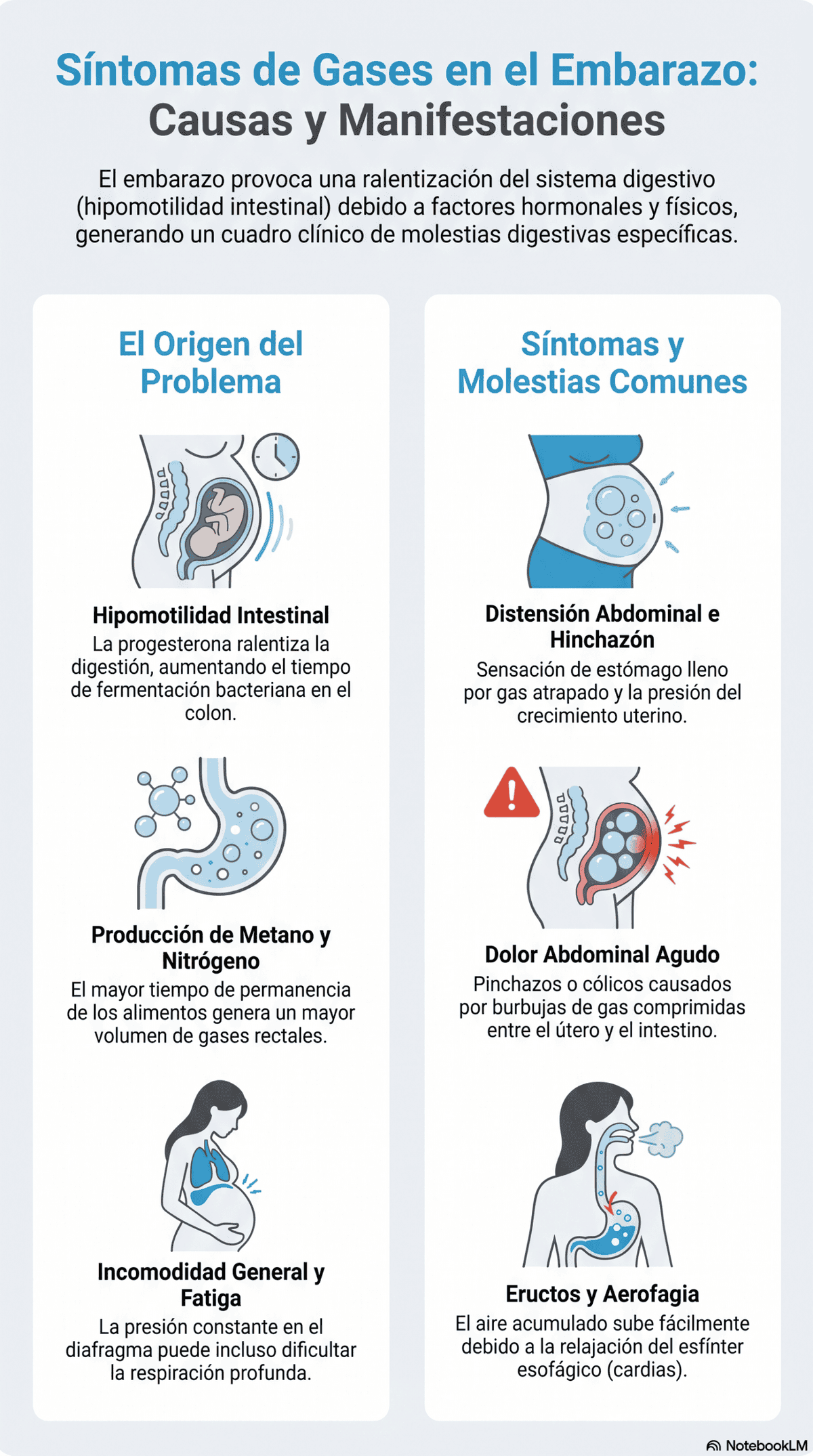 Gases en el embarazo: principales síntomas y tratamiento Síntomas gases en el embarazo