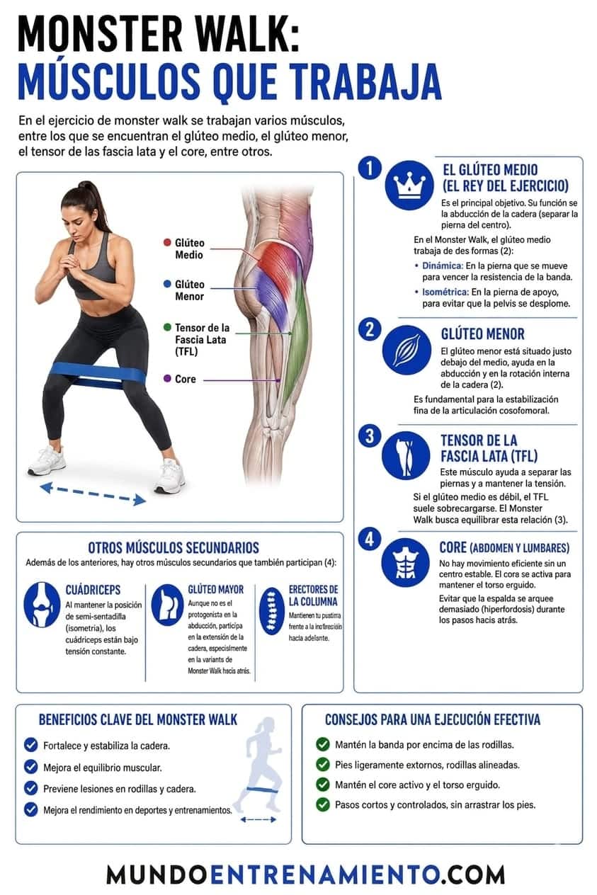 Monster Walk: 1 Guía definitiva para glúteos de hierro Músculos monster walk