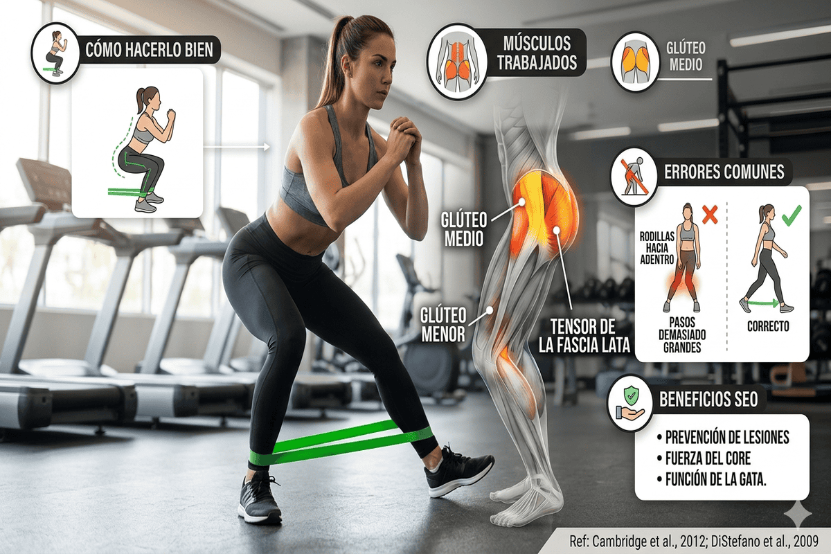 Monster Walk: 1 Guía definitiva para glúteos de hierro Pasos ejercicio glúteos