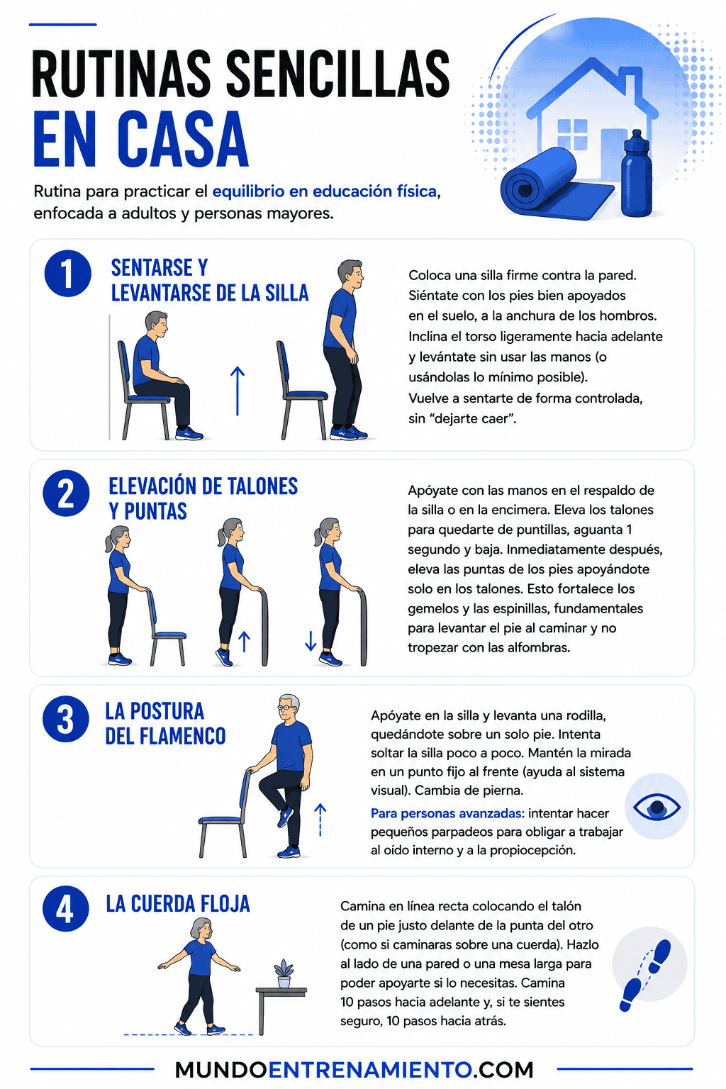 El equilibrio en la Educación Física: 1 propuesta práctica Rutinas equilibrio