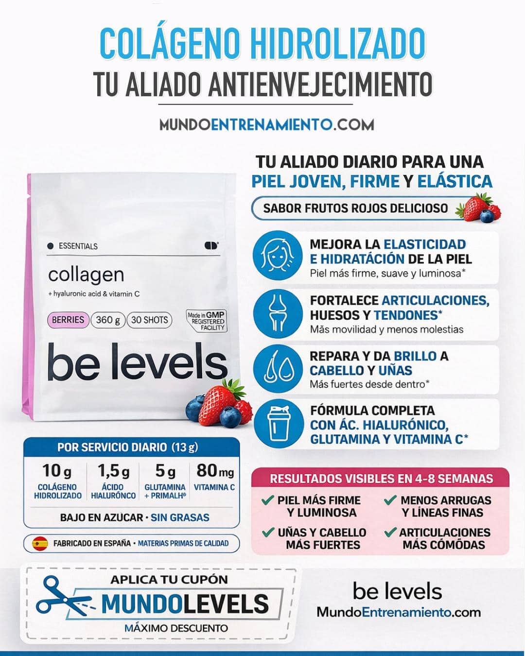 El mejor colágeno hidrolizado: cuál debería elegir Mejor colágeno hidrolizado antienvejecimiento