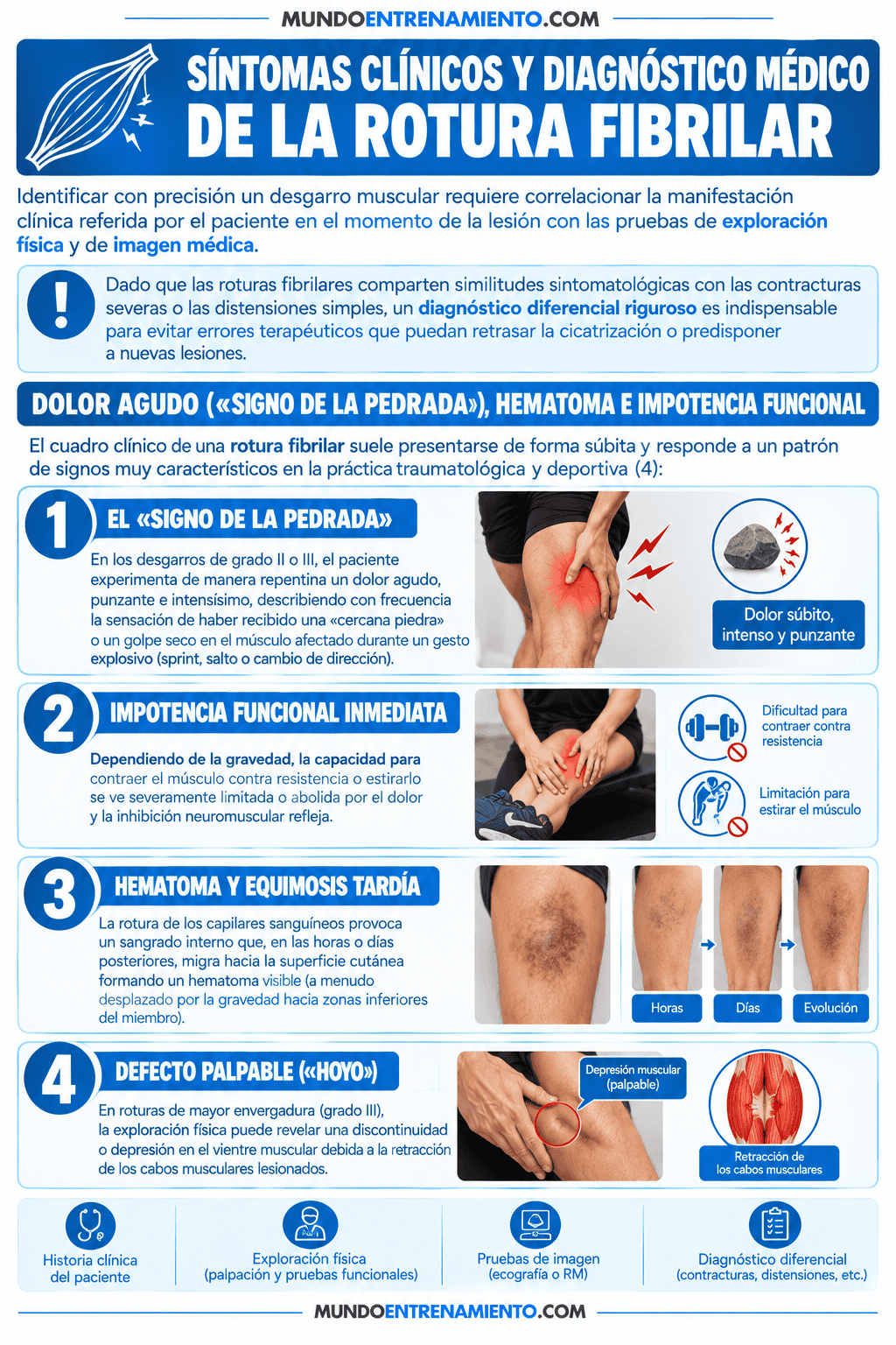 Desgarro muscular: grados, síntomas y tratamiento Síntomas desgarro muscular